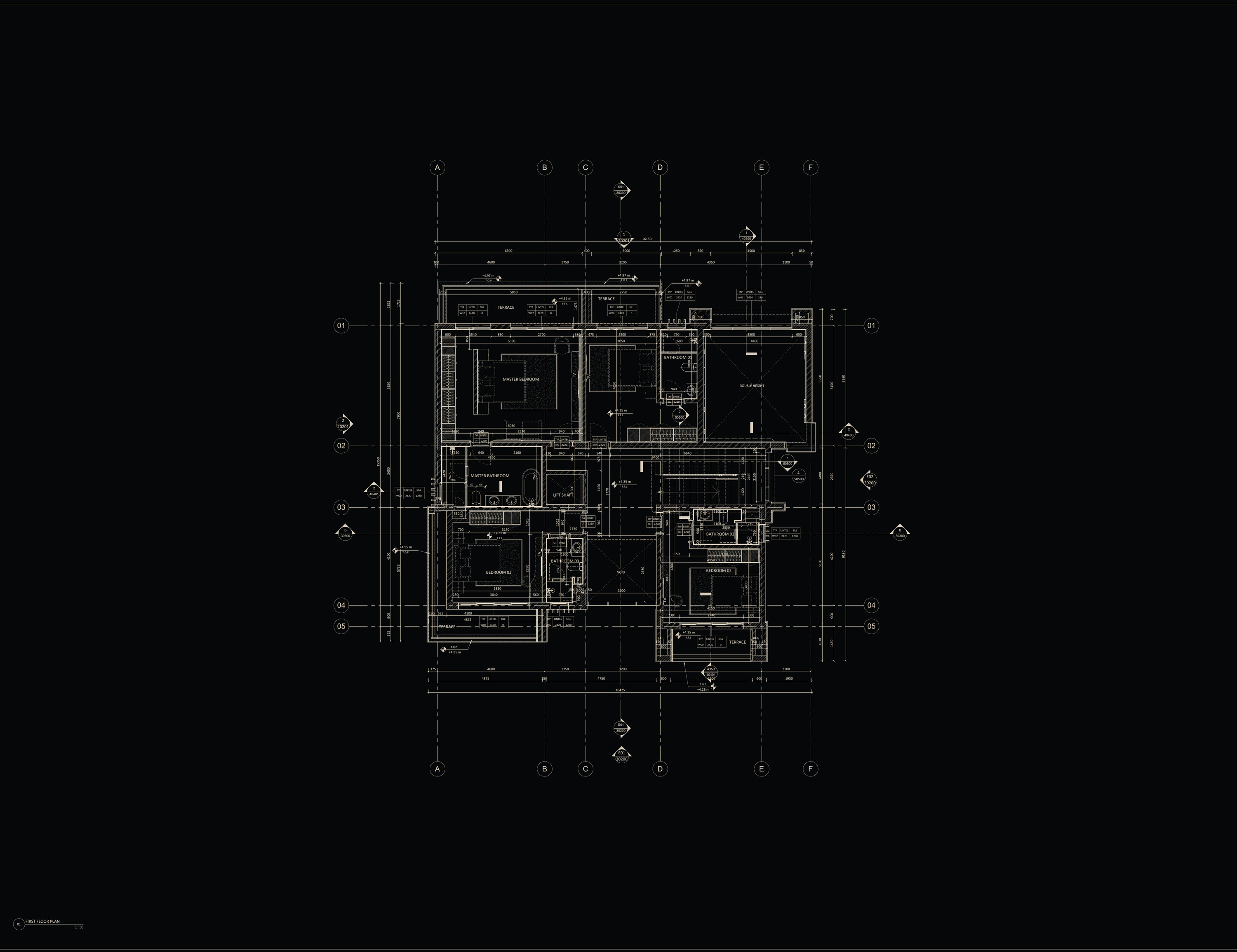 Full inverted first floor plan