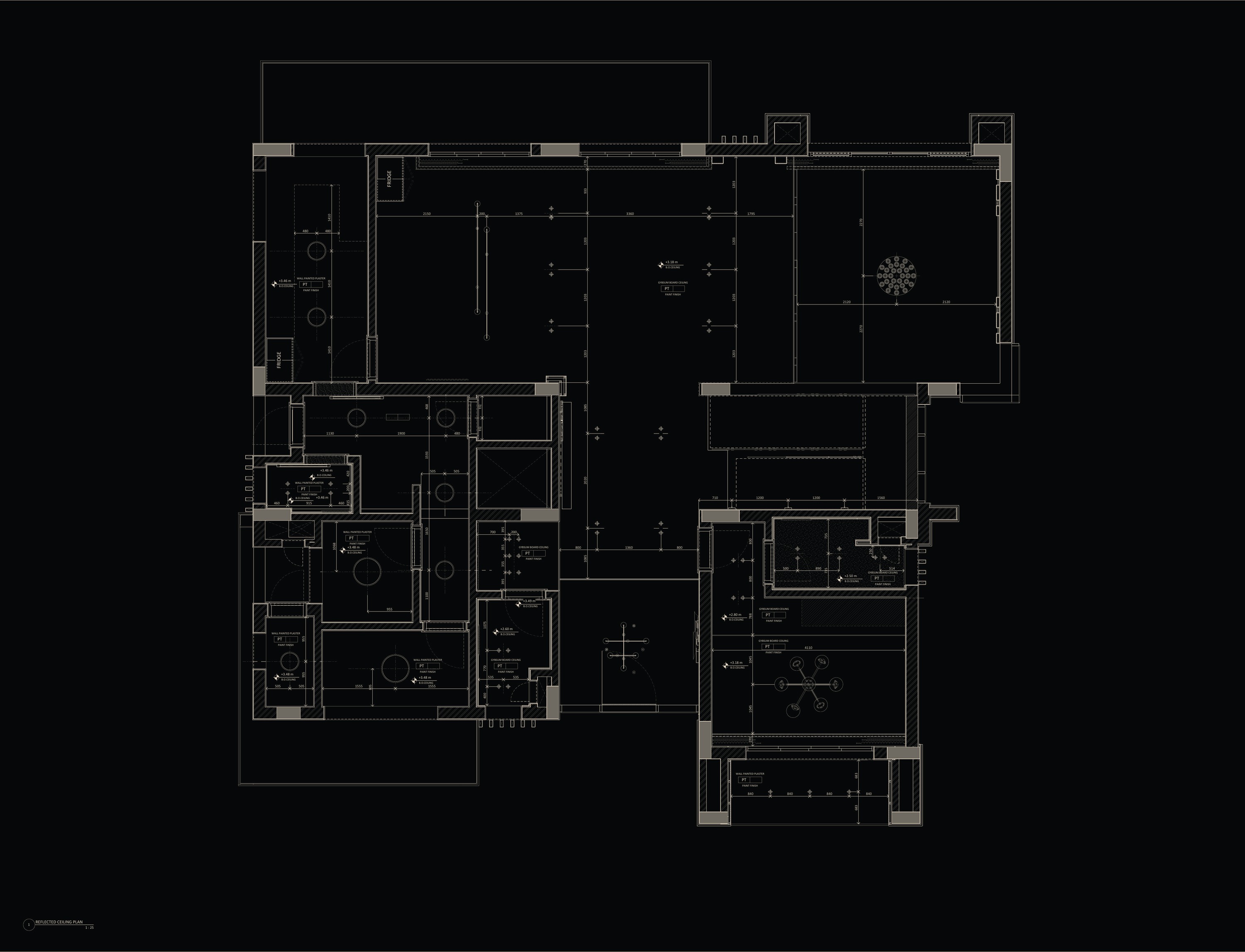 Reflected ceiling plan